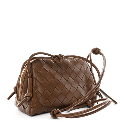 Bottega Veneta Nappa Intrecciato Mini Concert Pouch Noccio 3 of 10
