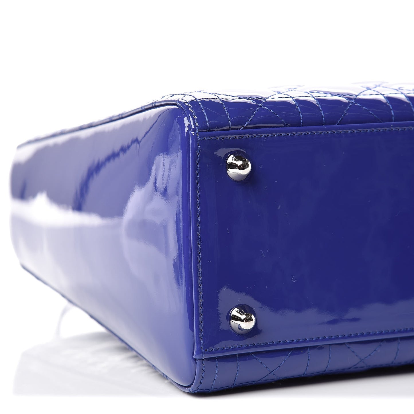 Patent Cannage Large Lady Dior Purple