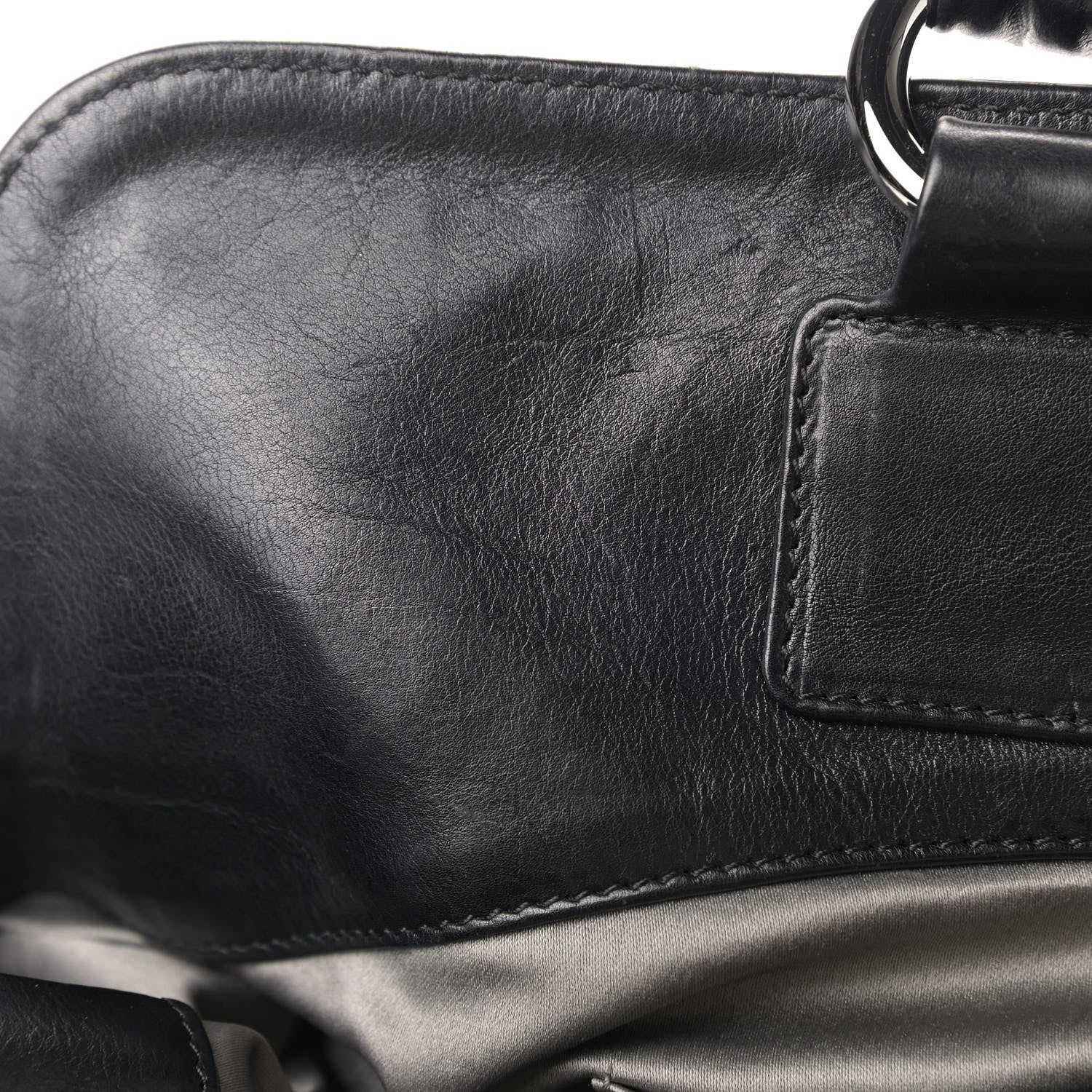 Chanel Lambskin East West Soho Shopper Black 9 of 16
