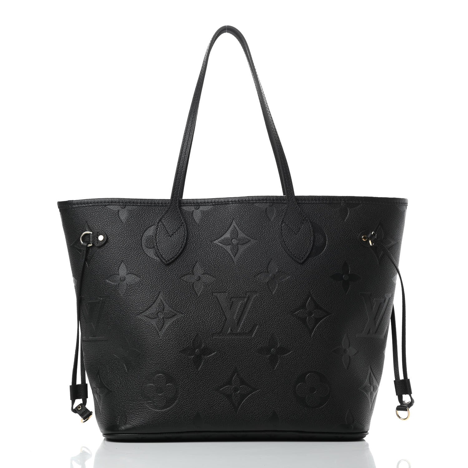 Louis Vuitton Empreinte Monogram Giant Neverfull MM Black 3 of 11