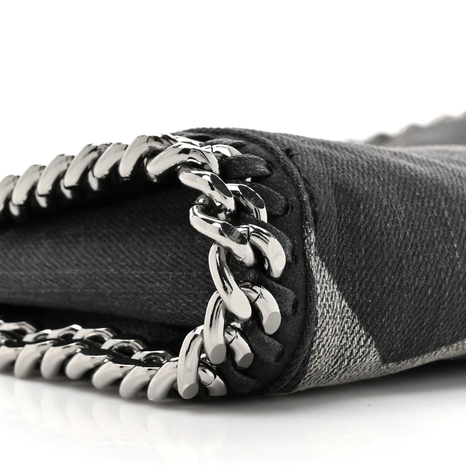 Stella McCartney Denim Star Mini Falabella Tote Black 9 of 9