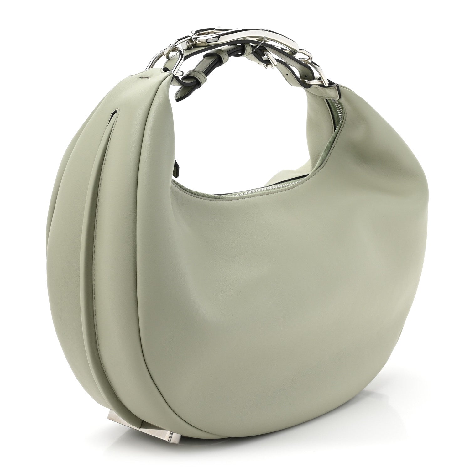 Fendi Vitello Grace Matte Medium Fendigraphy Hobo Bag Green Tea 3 of 9