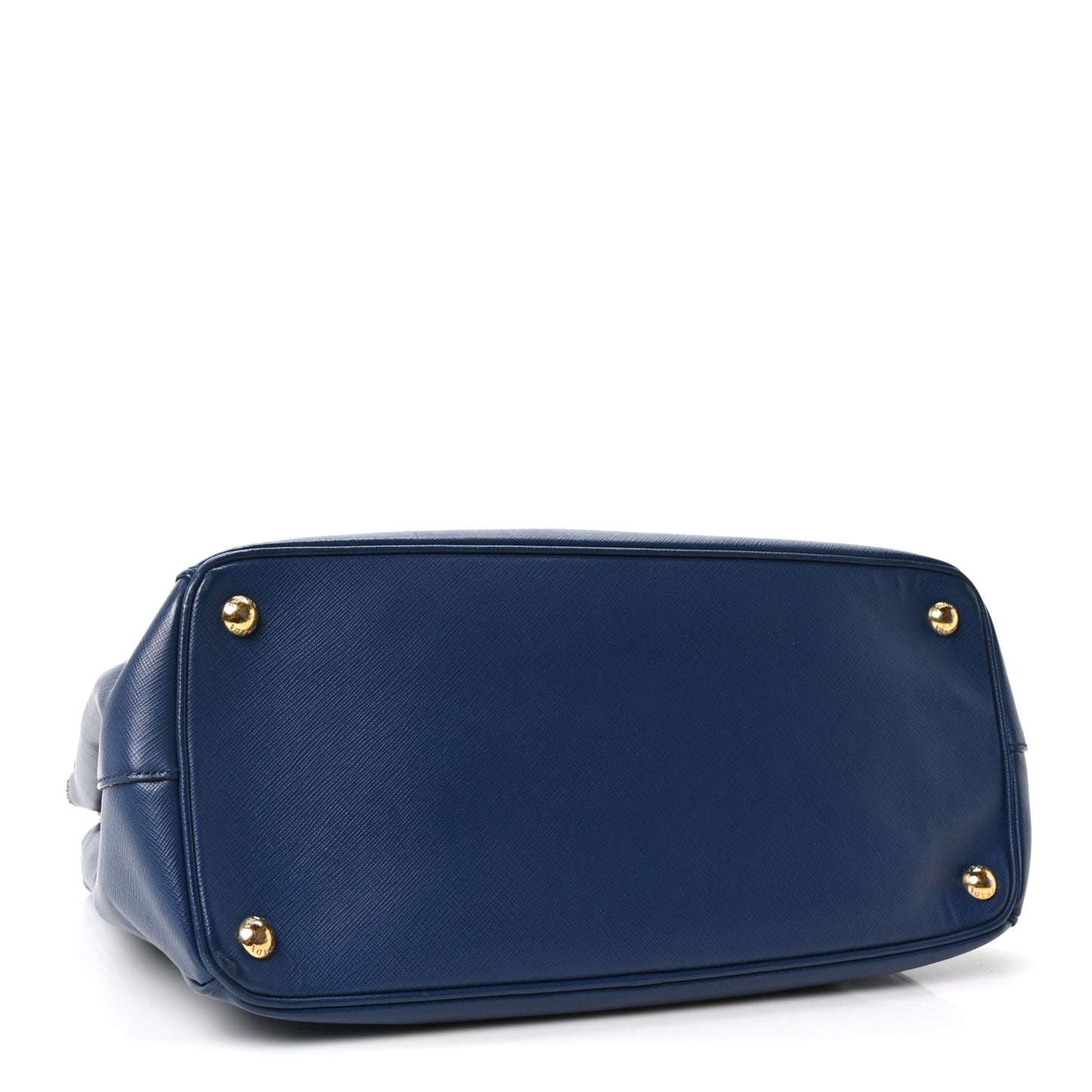 Saffiano Lux Medium Galleria Double Zip Tote Blue