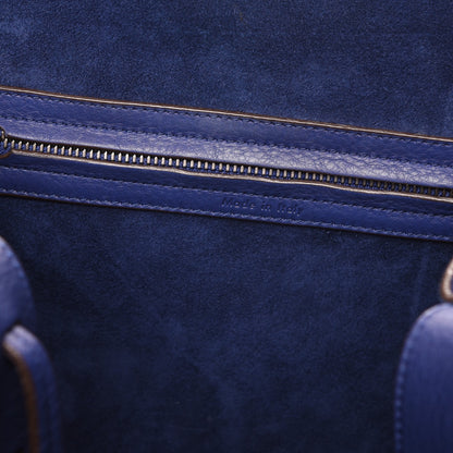 Celine Supple Calfskin Medium Phantom Luggage Indigo 6 of 8