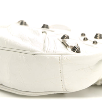 Balenciaga Agneau Arena Le Cagole Shoulder Bag XS Optic White 10 of 10