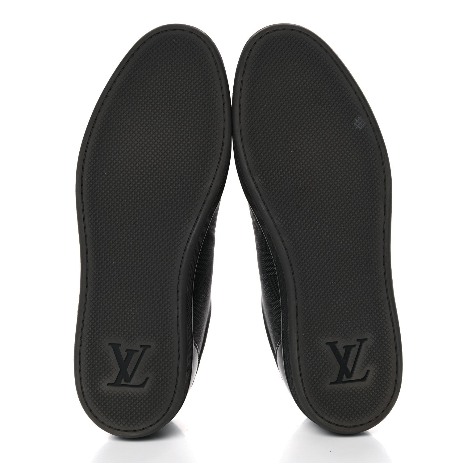 Louis Vuitton Calfskin Nylon Damier Offshore Sneakers 8 Black 5 of 13