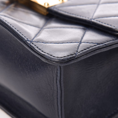 Chanel Lambskin Quilted Medium Golden Class Flap Marine 9 of 16