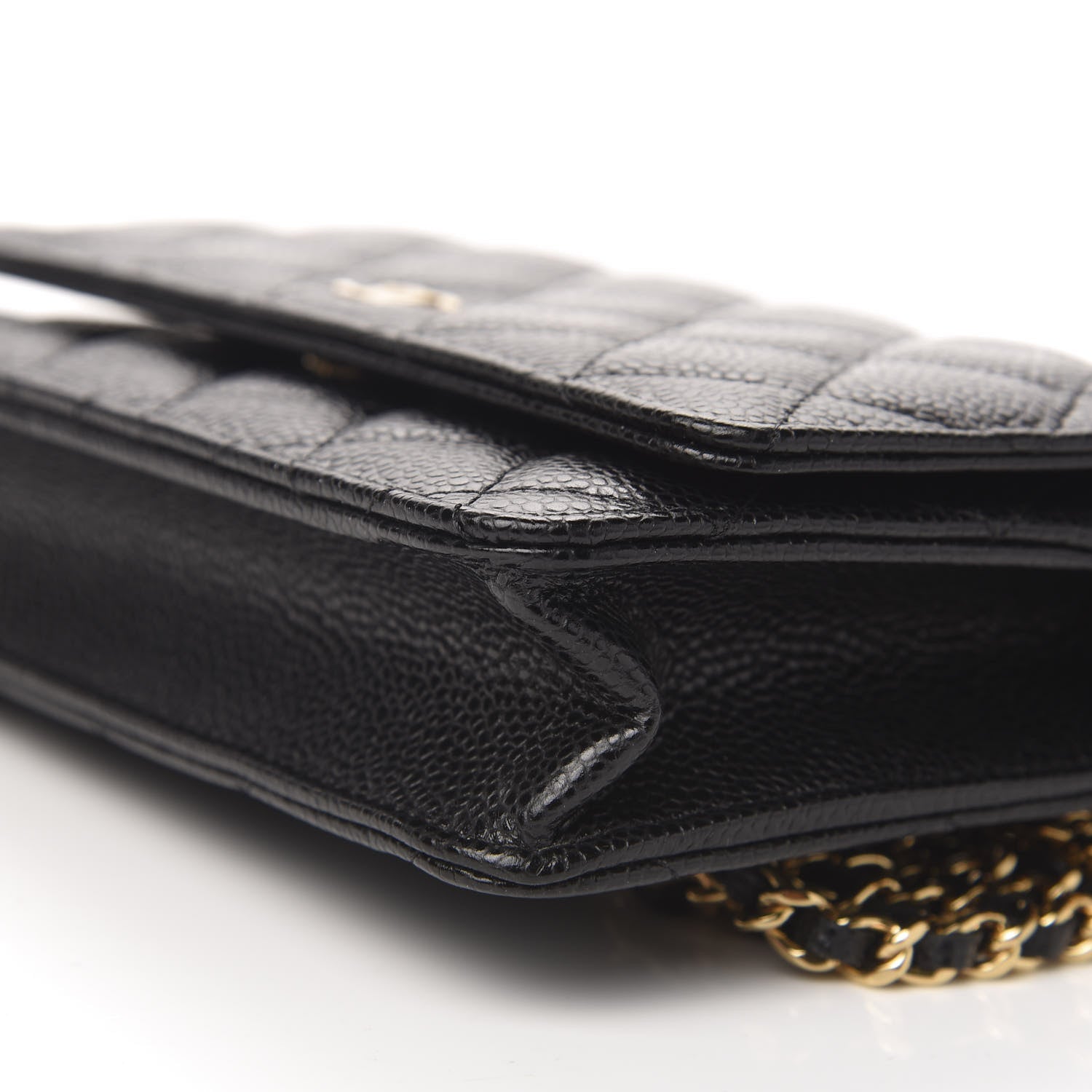 Chanel Caviar Quilted Wallet On Chain WOC Black 10 of 12