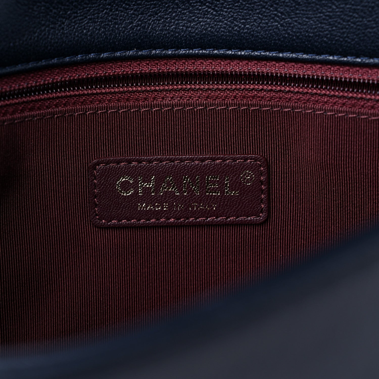 Chanel Sheepskin Quilted Vintage Mademoiselle Flap Dark Navy 6 of 9