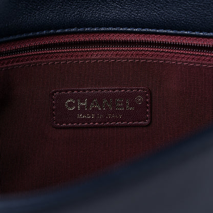 Chanel Sheepskin Quilted Vintage Mademoiselle Flap Dark Navy 6 of 9