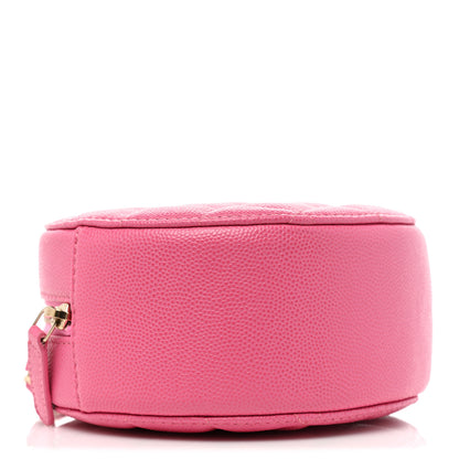 Chanel Caviar Quilted Round Clutch With Chain Pink 4 of 9