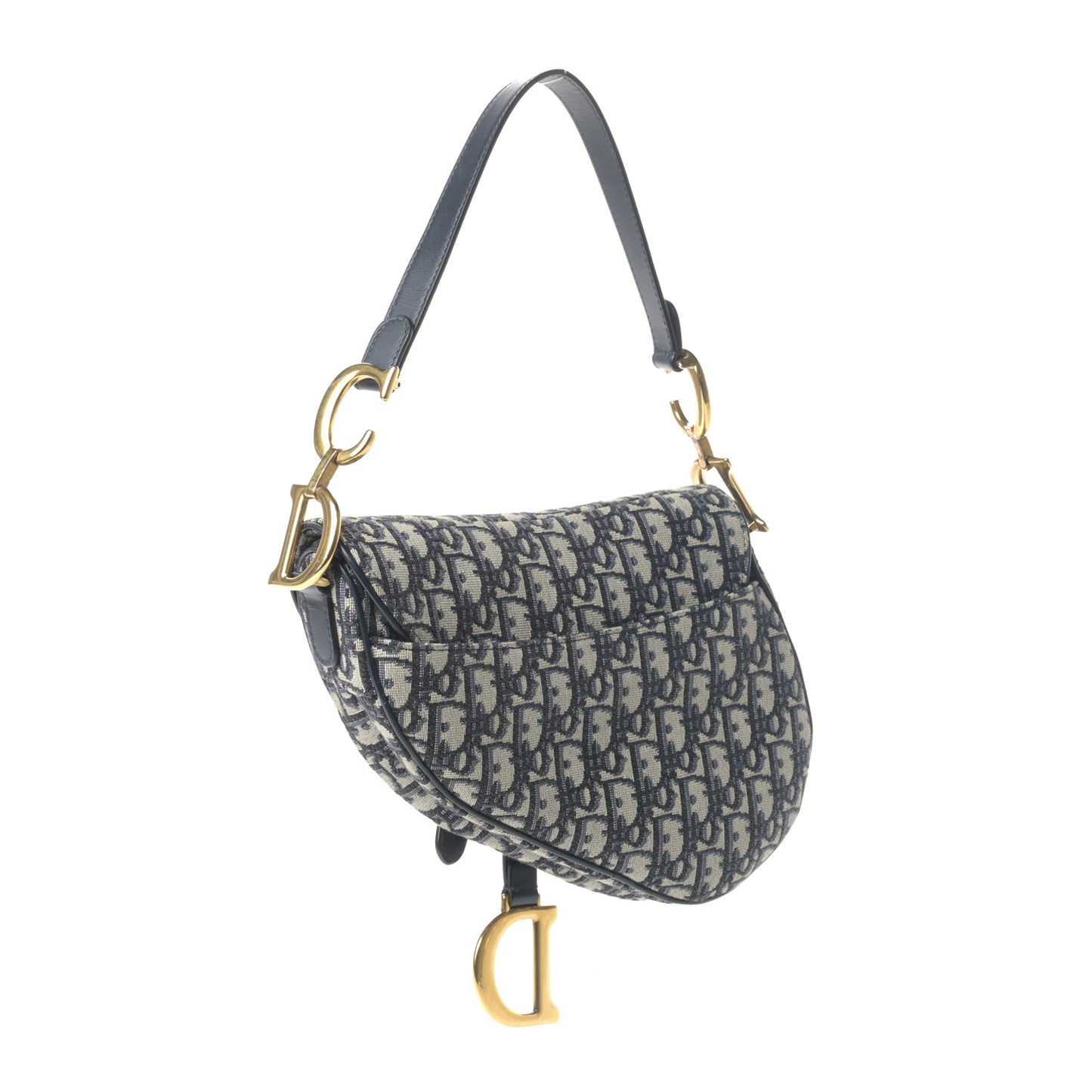 Oblique Saddle Bag Blue