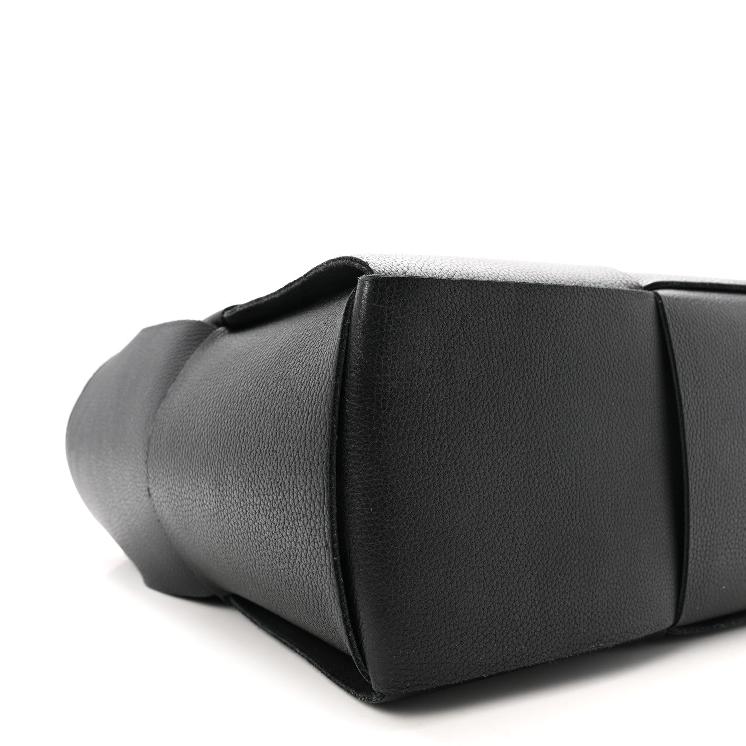 Bottega Veneta Grained Calfskin Maxi Intrecciato Medium Arco Tote Black 8 of 9