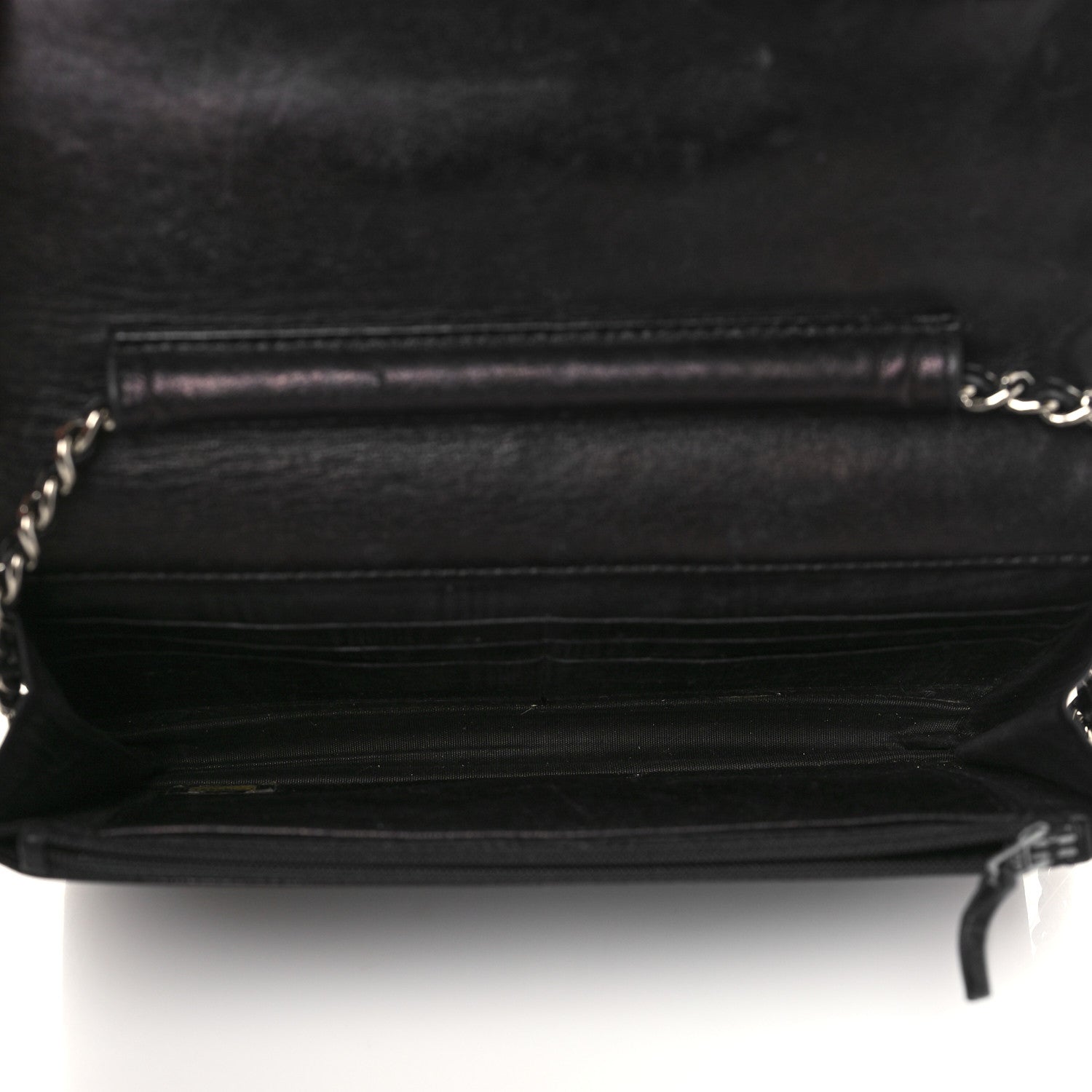 Chanel Caviar Timeless CC Wallet On Chain WOC Black 5 of 11