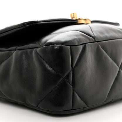 Chanel Lambskin Quilted Medium Chanel 19 Flap Black 9 of 10