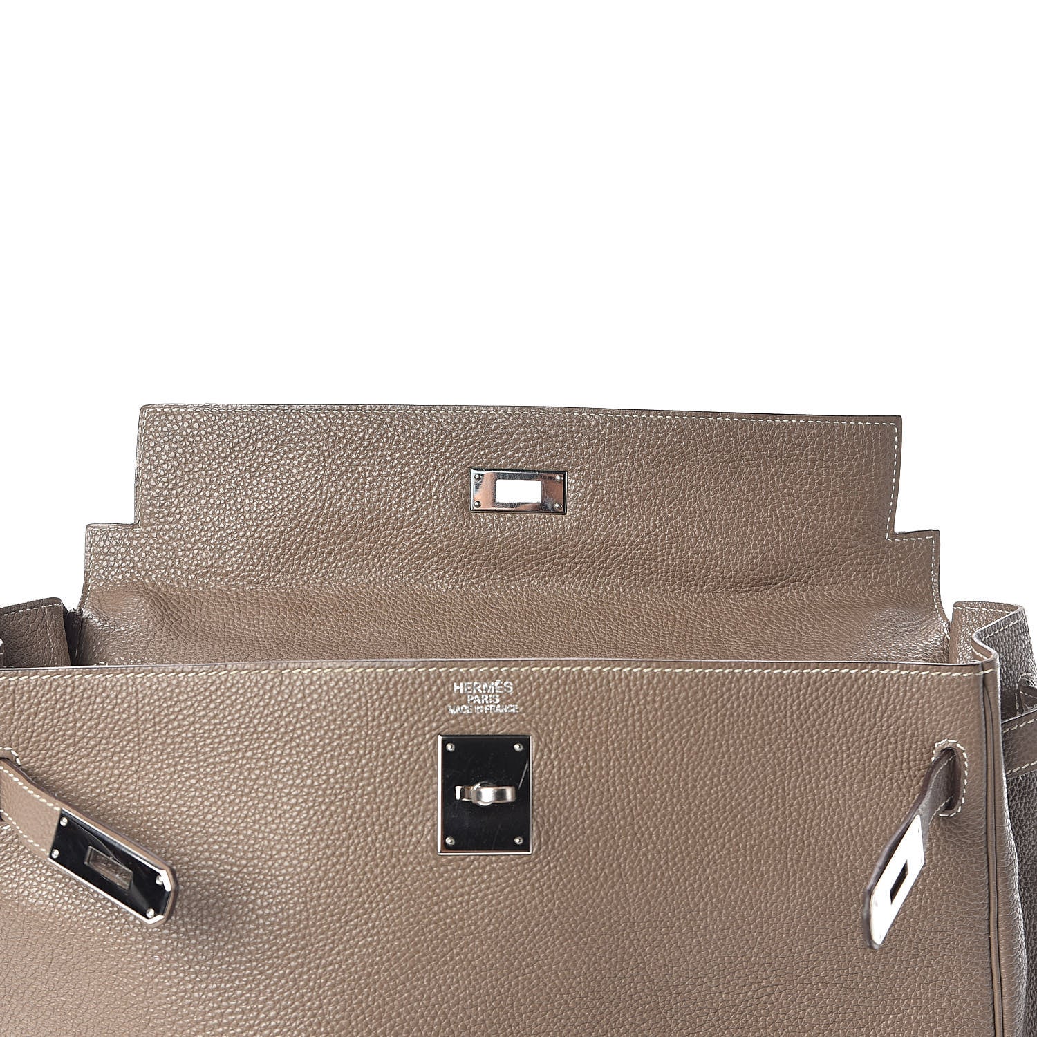 Hermes Togo Kelly Retourne 35 Etoupe 20 of 36