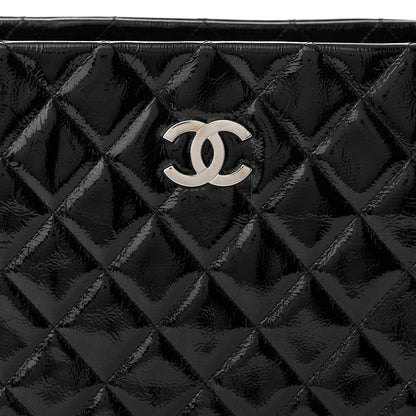 Chanel Patent Quilted Tote Black 8 of 11
