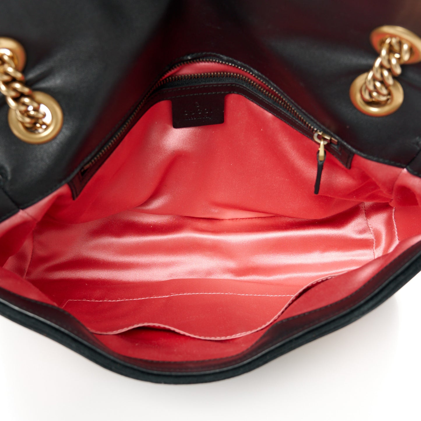 Velvet Matelasse Loved Embroidered Medium GG Marmont Shoulder Bag Black