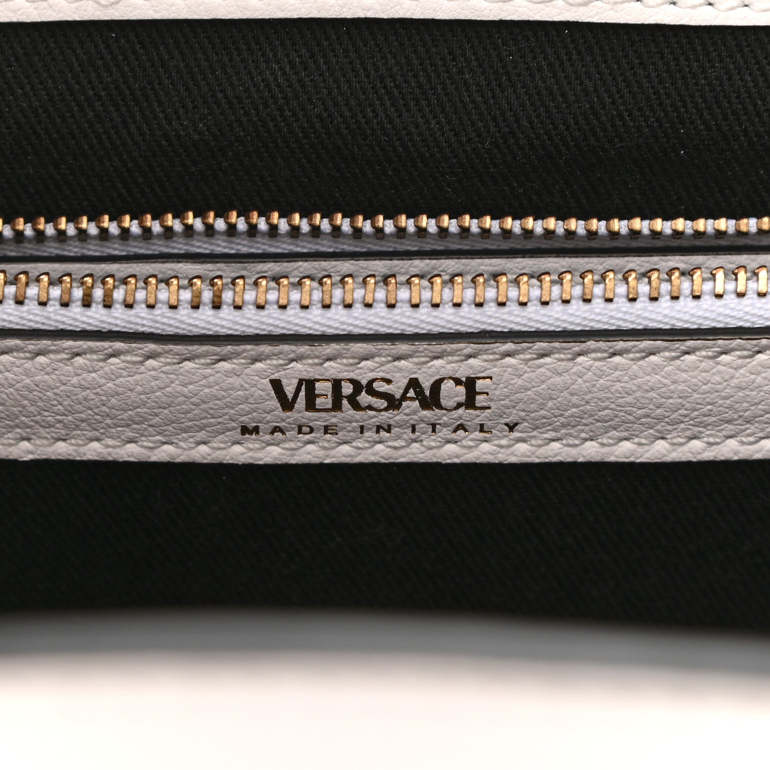 Versace Grained Calfskin Small La Medusa Chain Tote White 6 of 10