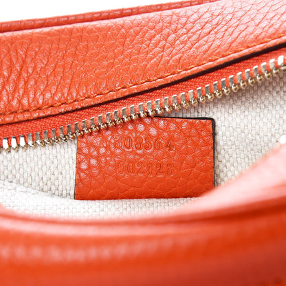 Gucci Pebbled Calfskin Small Soho Disco Bag Sun Orange 9 of 10