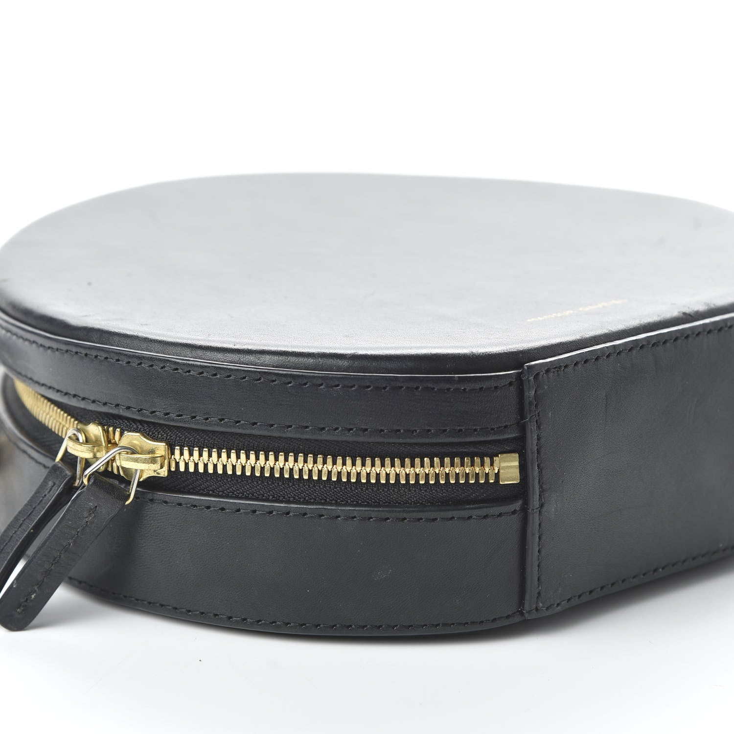 Mansur Gavriel Calfskin Circle Crossbody Bag Black 6 of 10