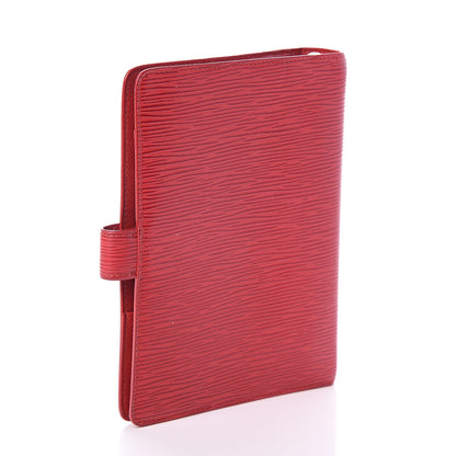 Louis Vuitton Epi Medium Ring Agenda Cover Rouge 2 of 5