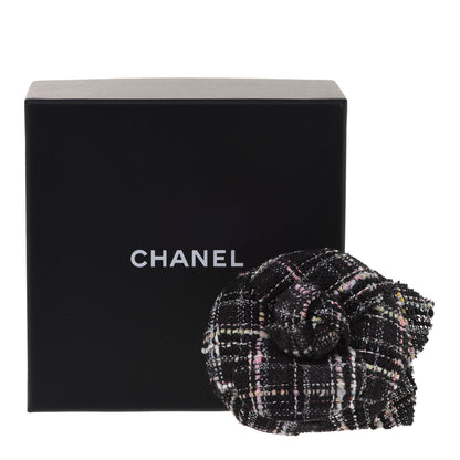 Chanel Tweed Camellia Brooch Multicolor 5 of 5