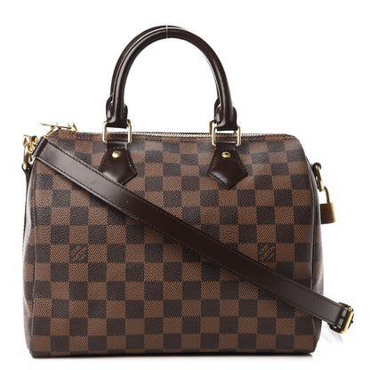 Louis Vuitton Damier Ebene Speedy Bandouliere 25 1 of 10