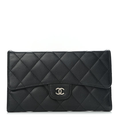 Chanel Caviar Quilted Large Flap Wallet Black 1 of 11