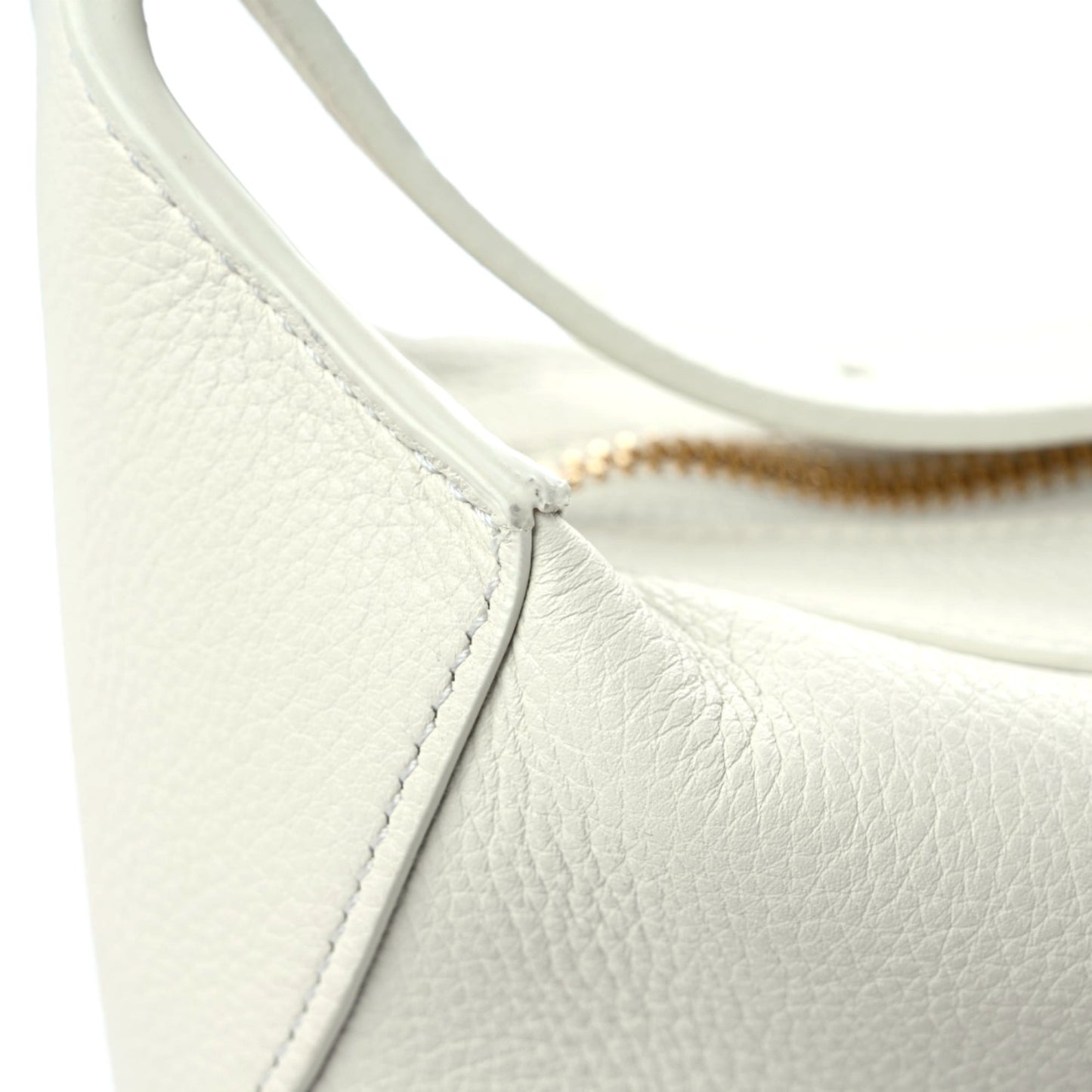 Supple Calfskin Medium Romy Shoulder Bag White