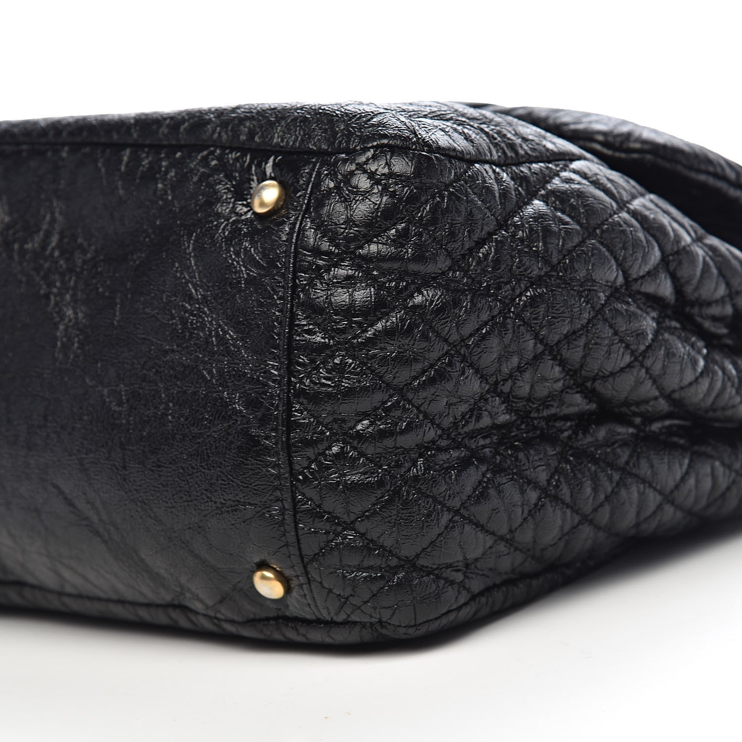Chanel Vinyl Medium Rock and Chain Flap Black 12 of 13