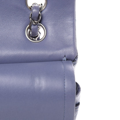 Chanel Lambskin Quilted Medium Double Flap Light Purple 15 of 21