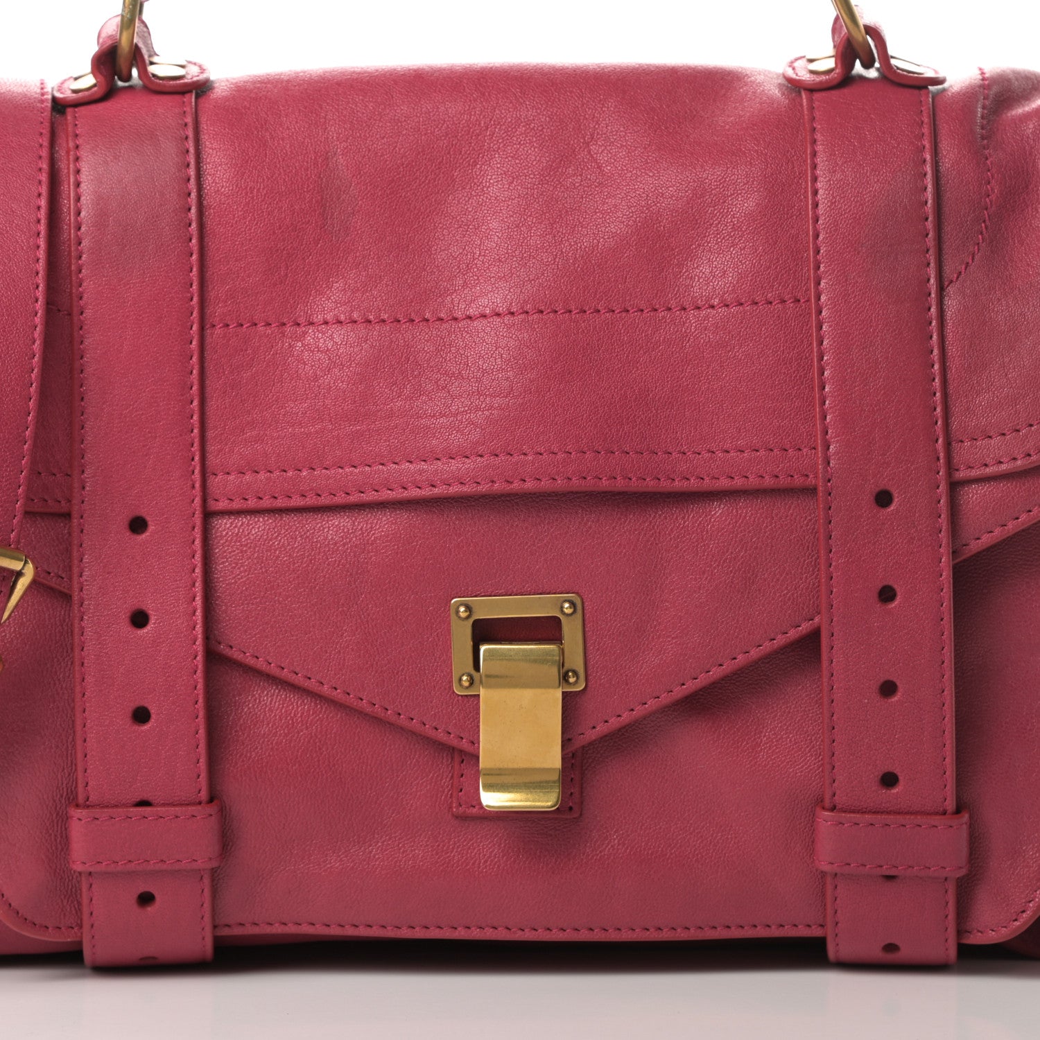 Proenza Schouler Lambskin Medium PS1 Satchel Raspberry 10 of 16