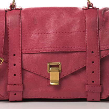 Proenza Schouler Lambskin Medium PS1 Satchel Raspberry 10 of 16
