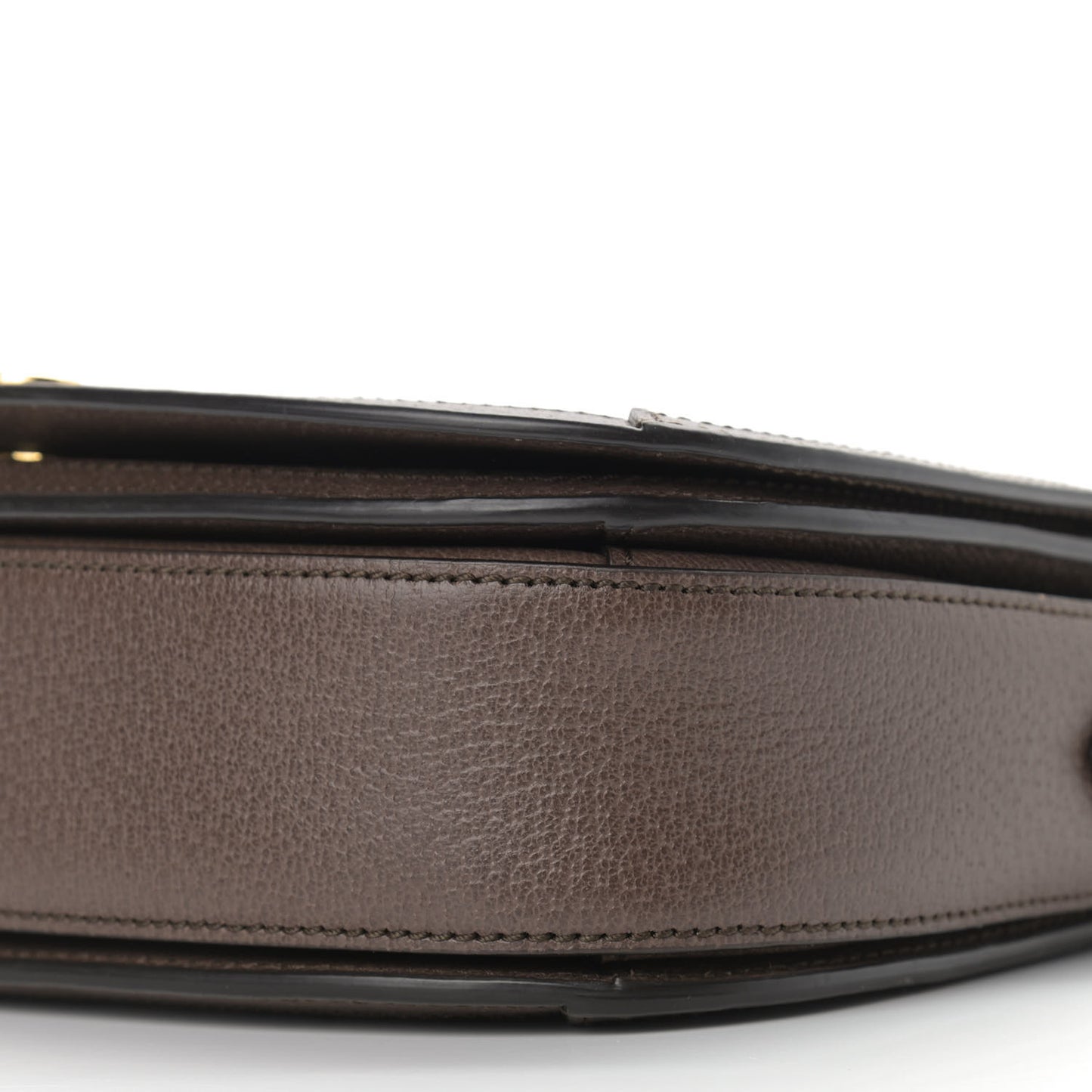 GG Supreme Monogram Web Small Ophidia Flap Messenger Bag Brown