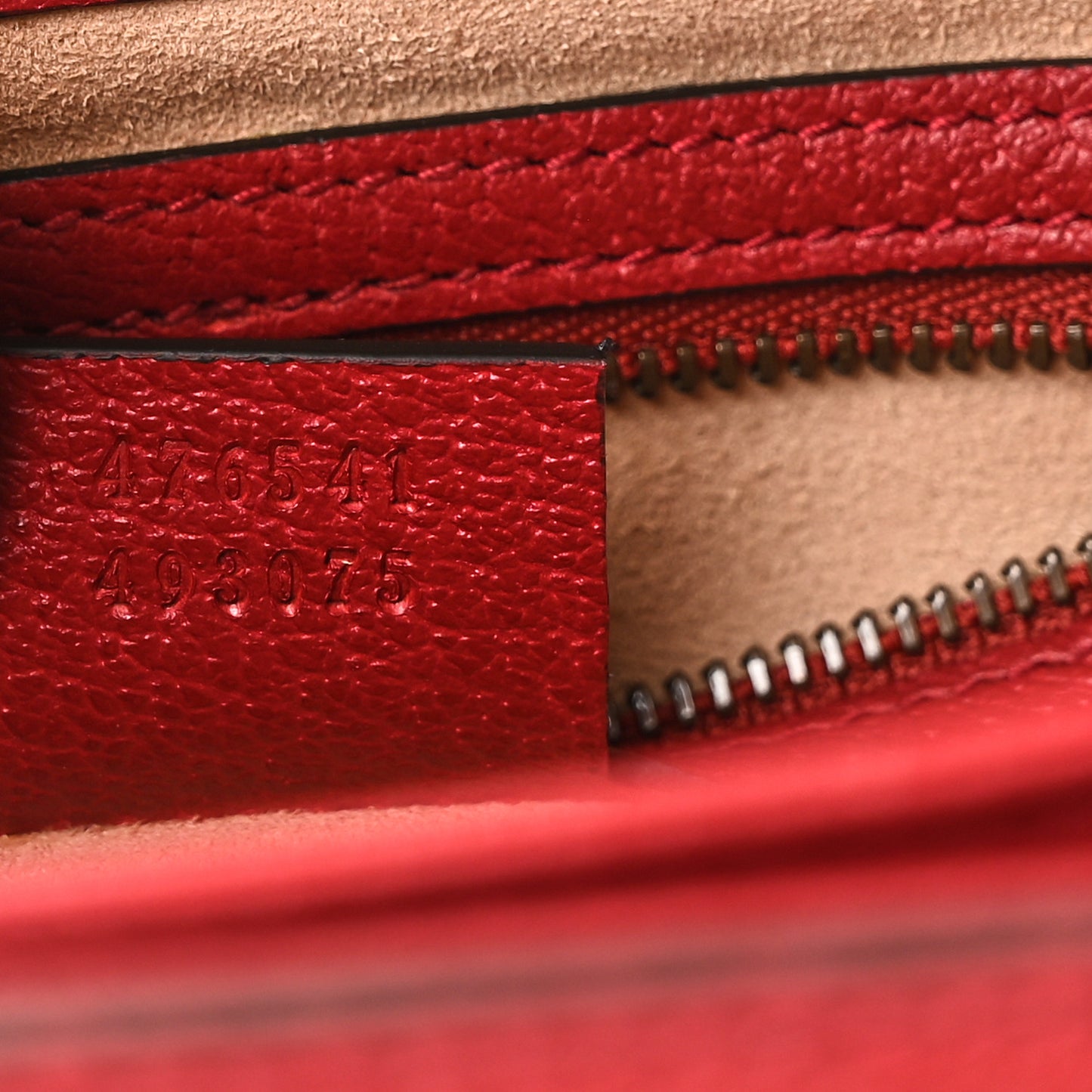 GG Supreme Monogram Small Queen Margaret Top Handle Bag Red