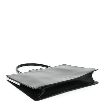 Alexander McQueen Calfskin Four Ring Shoulder Bag Black 4 of 8