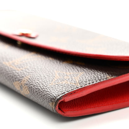 Louis Vuitton Monogram Bloom Flower Emilie Wallet Coquelicot 10 of 10