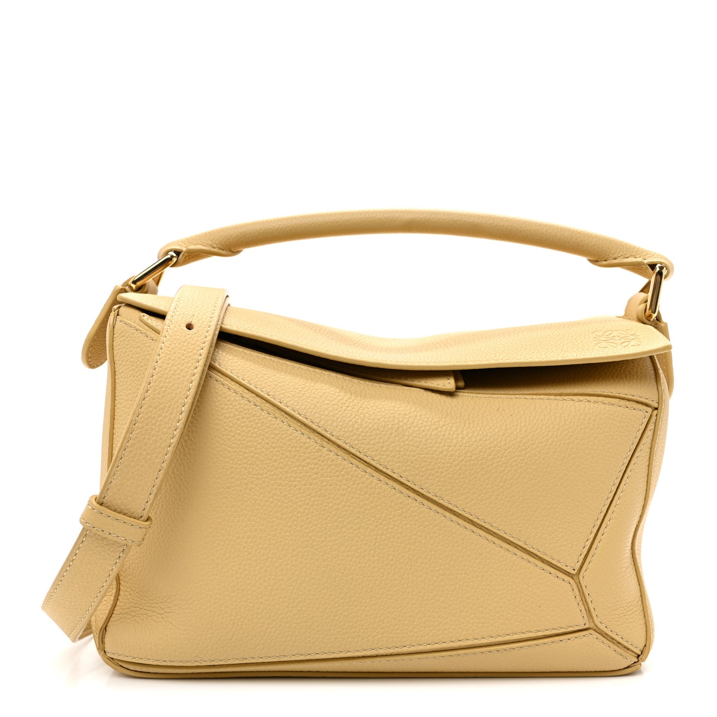 Calfskin Small Puzzle Bag Dark Butter