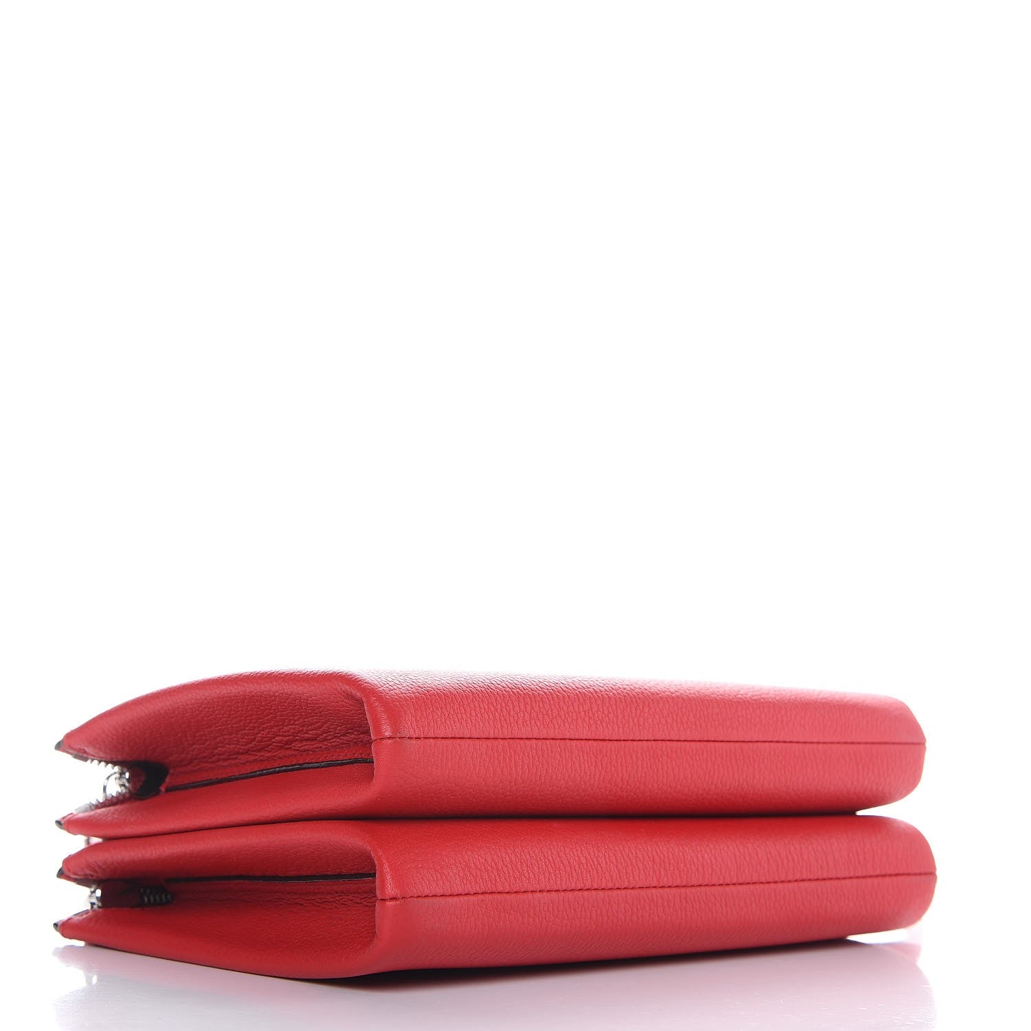 MCM Grained Calfskin Milla Double Crossbody Bag Ruby Red 4 of 17