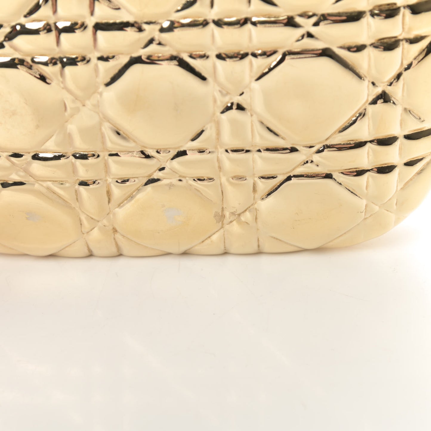 Metal Cannage Clutch Bag Gold