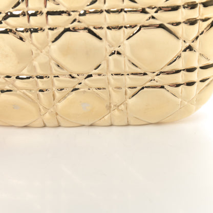 Christian Dior Metal Cannage Clutch Bag Gold 13 of 13