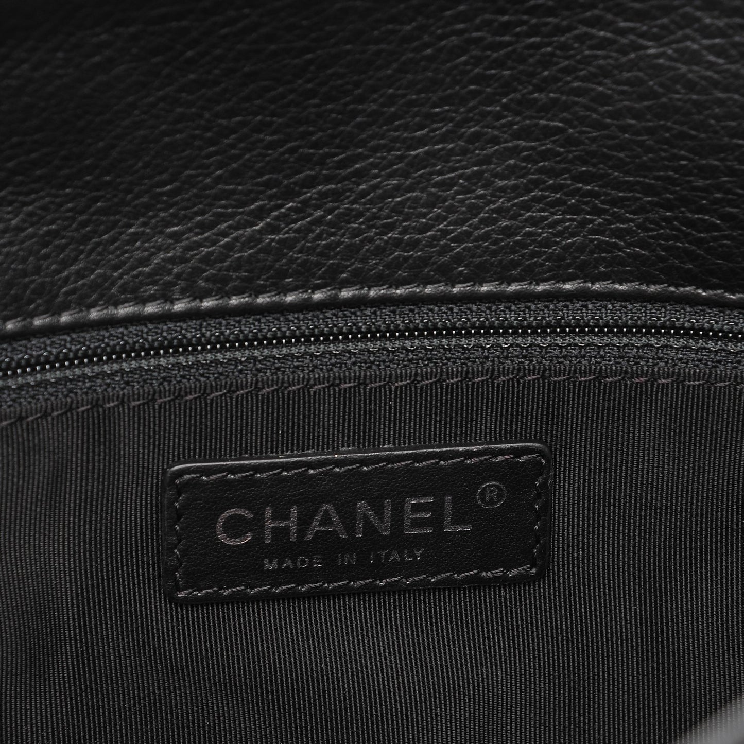Calfskin Quilted Bowling Bag Black