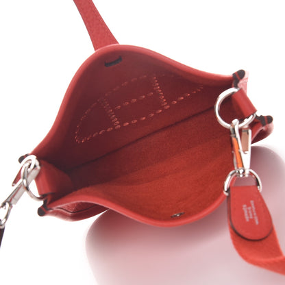 Hermes Taurillon Clemence Evelyne TPM Rouge Tomate 5 of 8