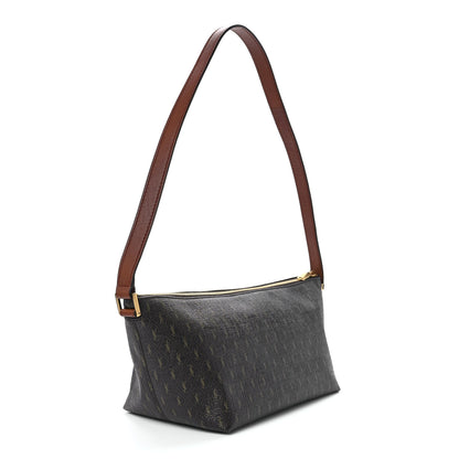 Saint Laurent Canvas Smooth Calfskin Le Monogramme Crossbody Bag Chestnut 3 of 12
