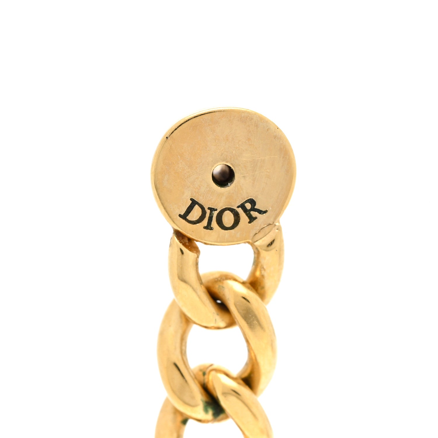Christian Dior Danseuse Etoile Chain Earrings Gold 5 of 5