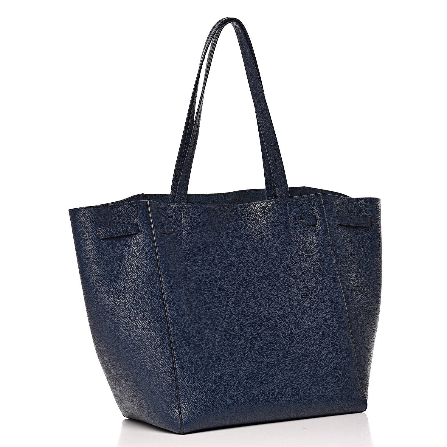 Celine Soft Grained Calfskin Small Belt Cabas Phantom Abyss Blue 3 of 12