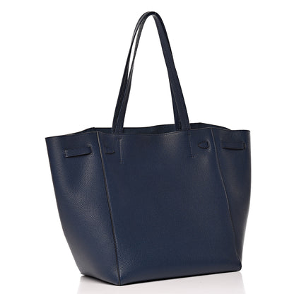 Celine Soft Grained Calfskin Small Belt Cabas Phantom Abyss Blue 3 of 12