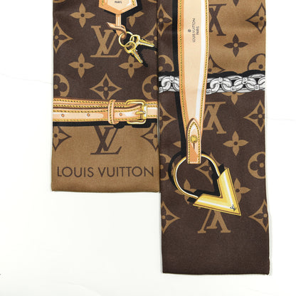 Louis Vuitton Silk Monogram Confidential Bandeau Brown 4 of 4