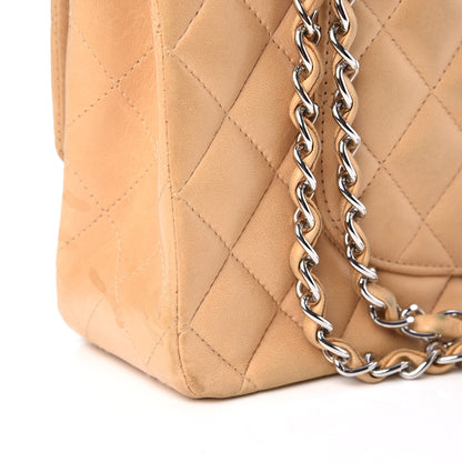Chanel Lambskin Quilted Medium Double Flap Beige 9 of 19